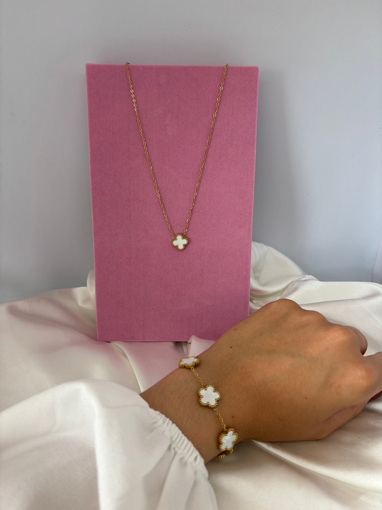Ensemble fleur blanche
