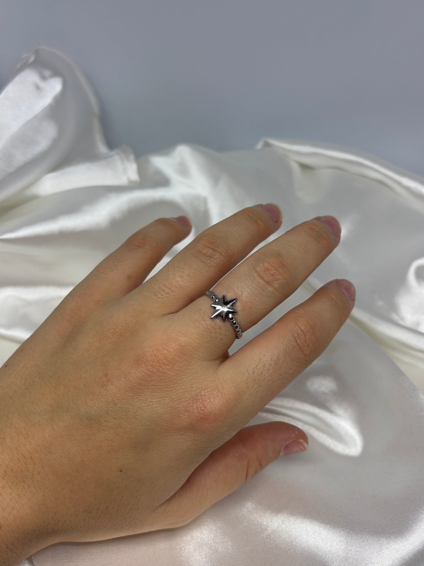 Bague étoile scintillante
