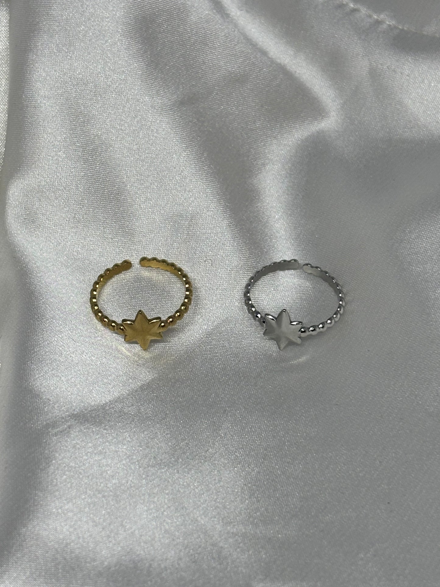 Bague étoile scintillante