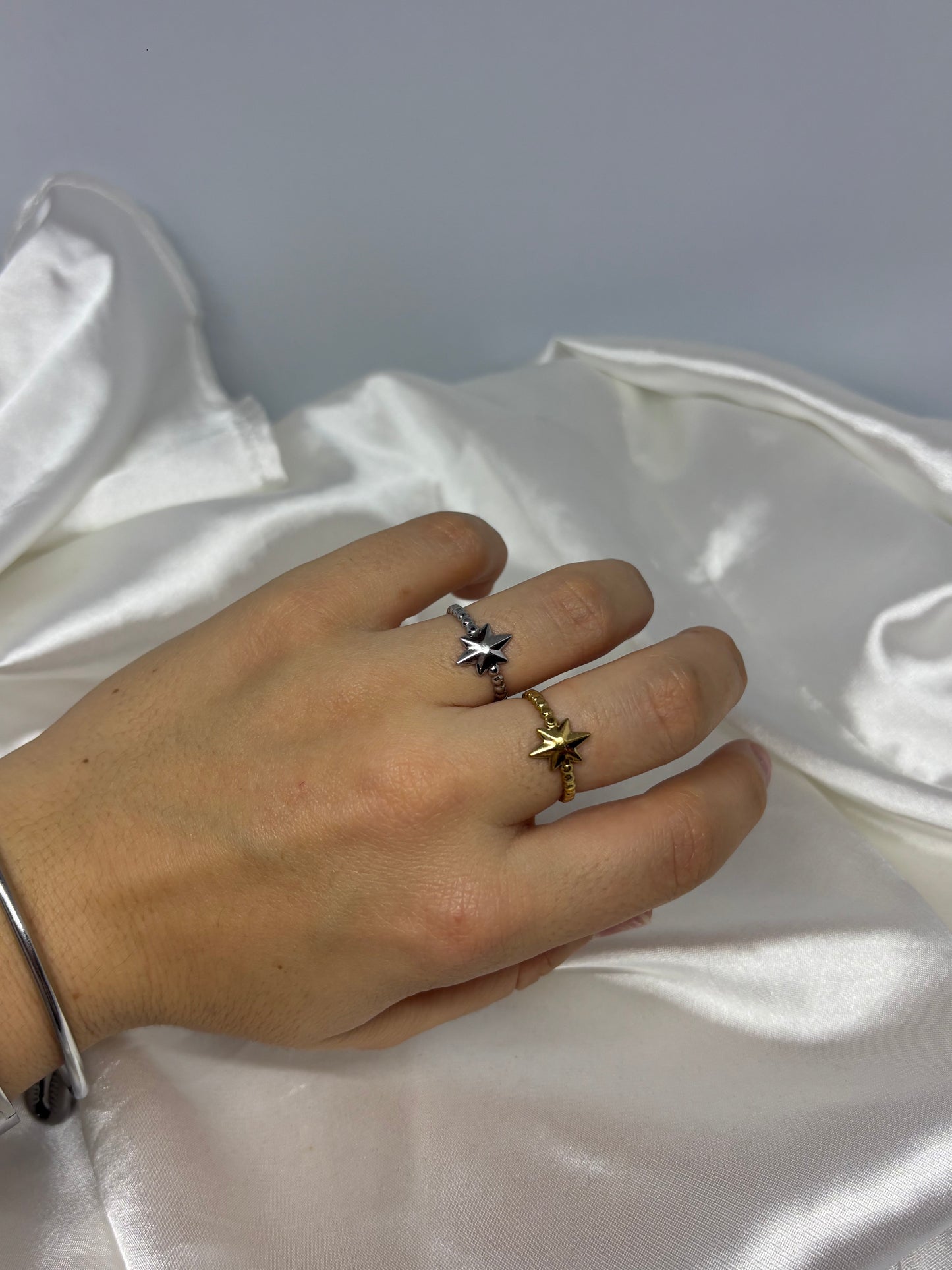 Bague étoile scintillante