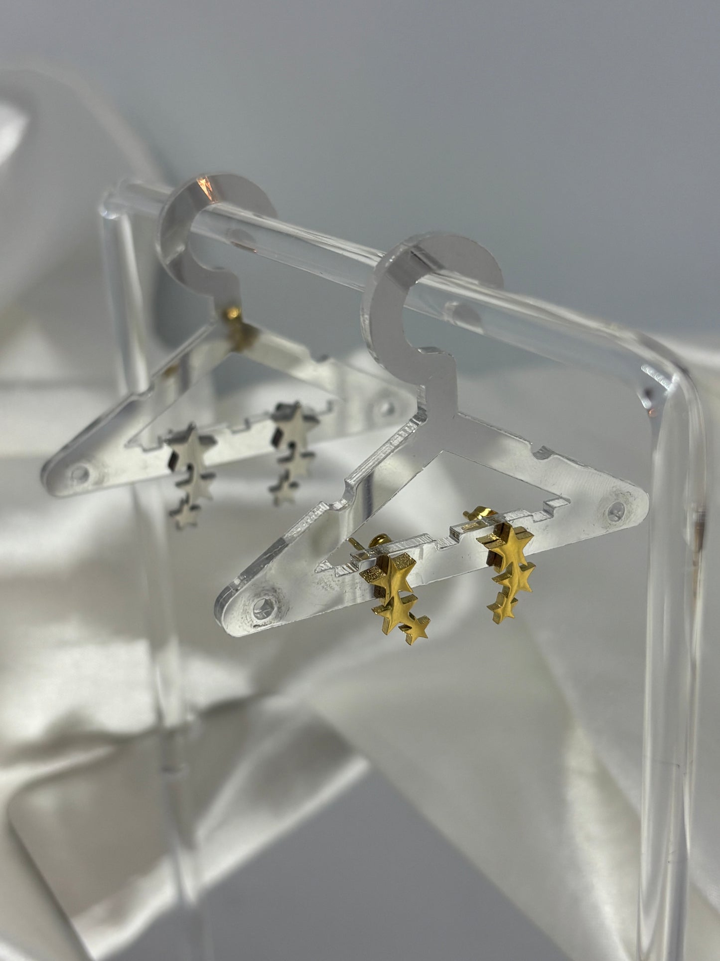 Boucles d'oreilles 3 étoiles