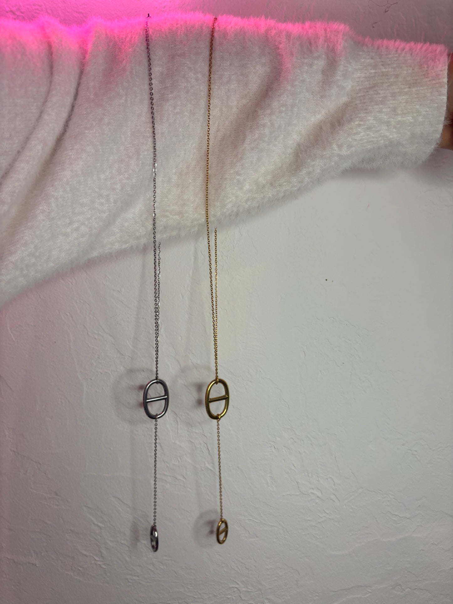 Sautoir chaîne fine maille XL