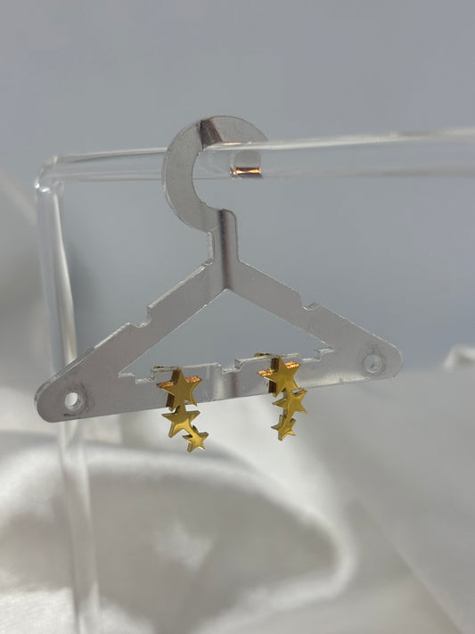 Boucles d'oreilles 3 étoiles