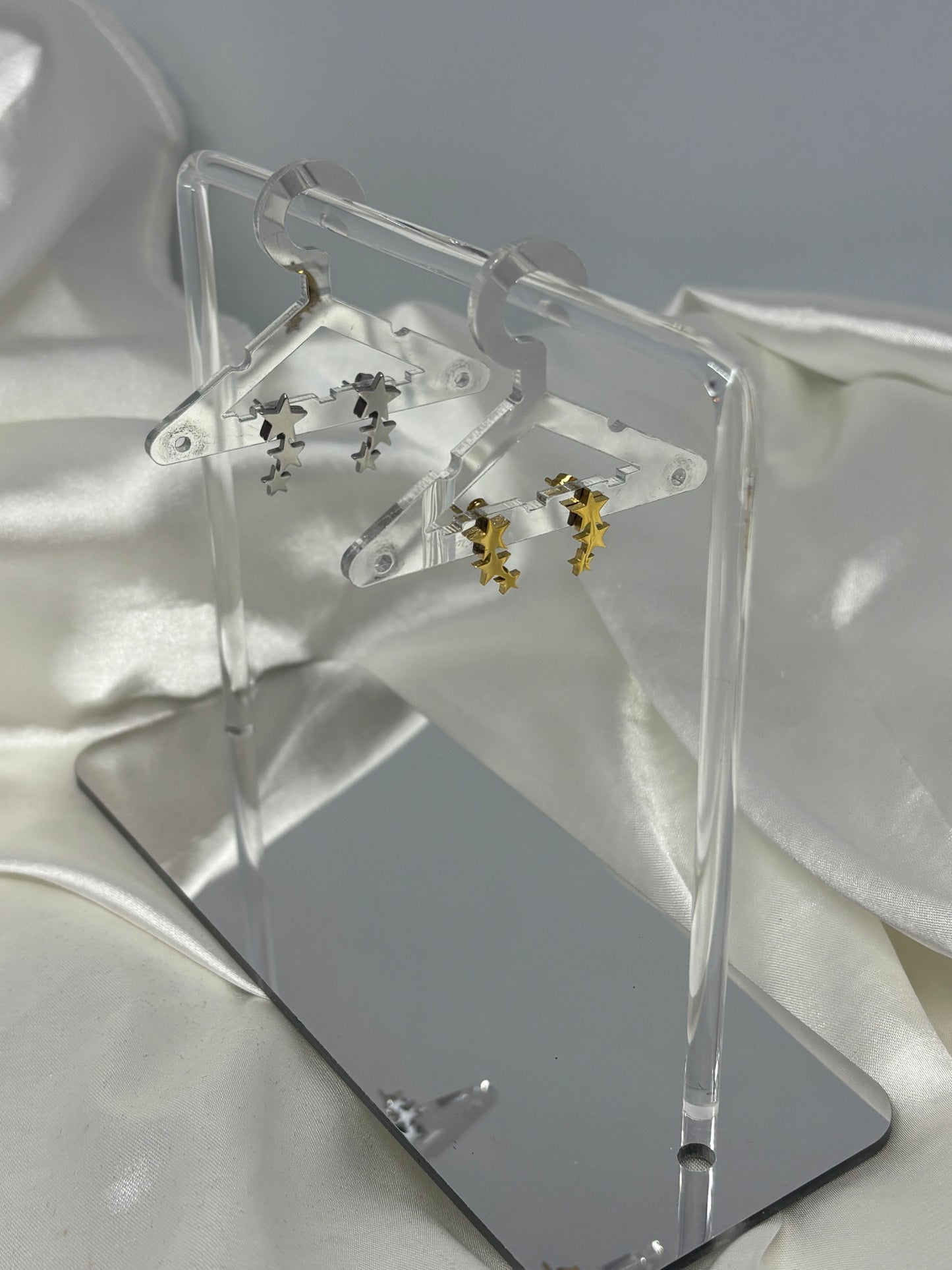 Boucles d'oreilles 3 étoiles