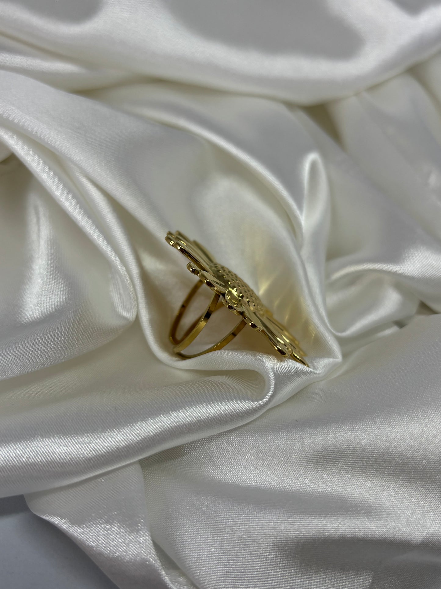 Grosse bague tournesol