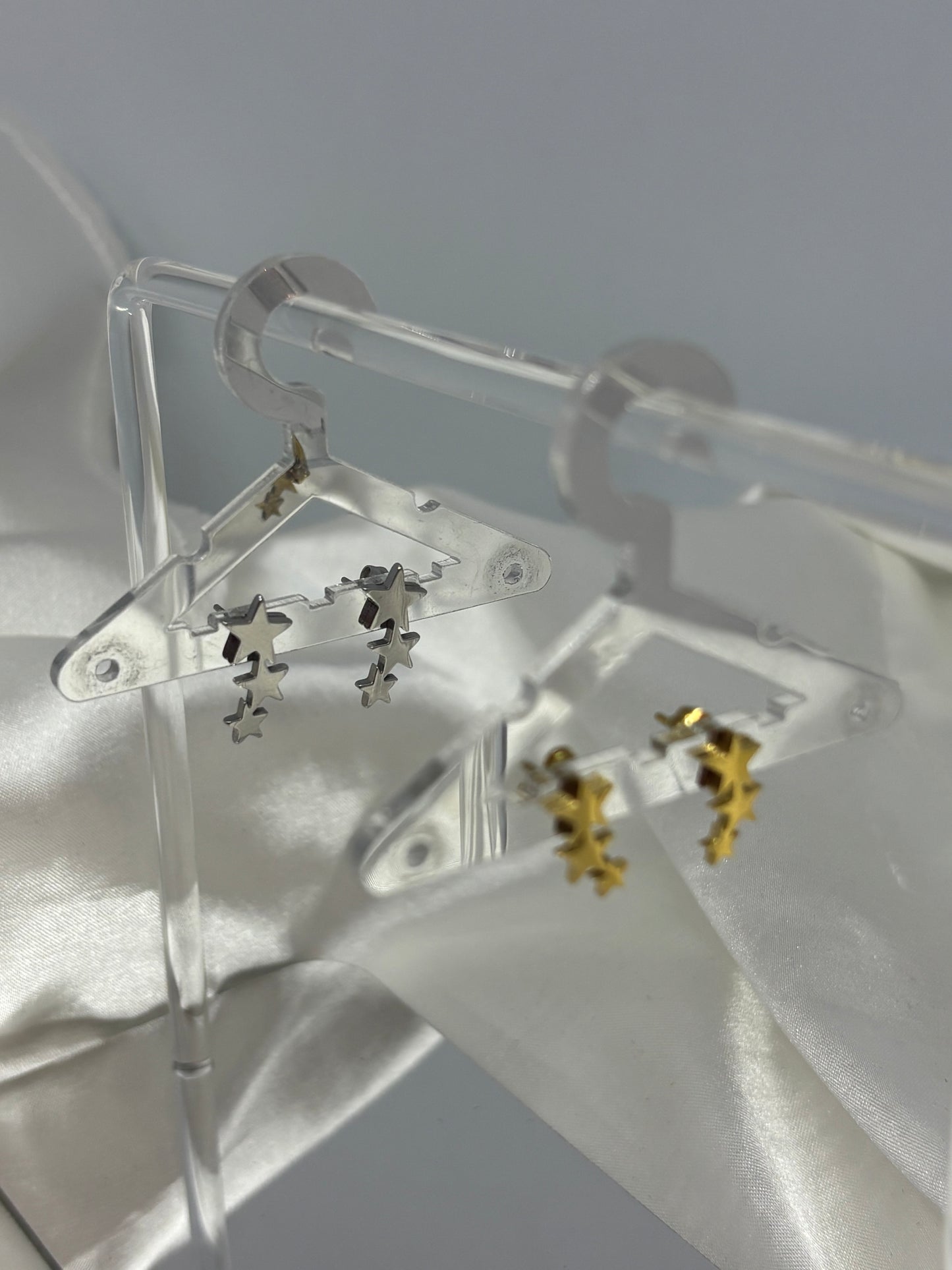 Boucles d'oreilles 3 étoiles