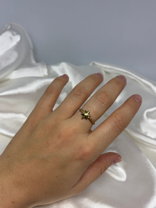 Bague étoile scintillante