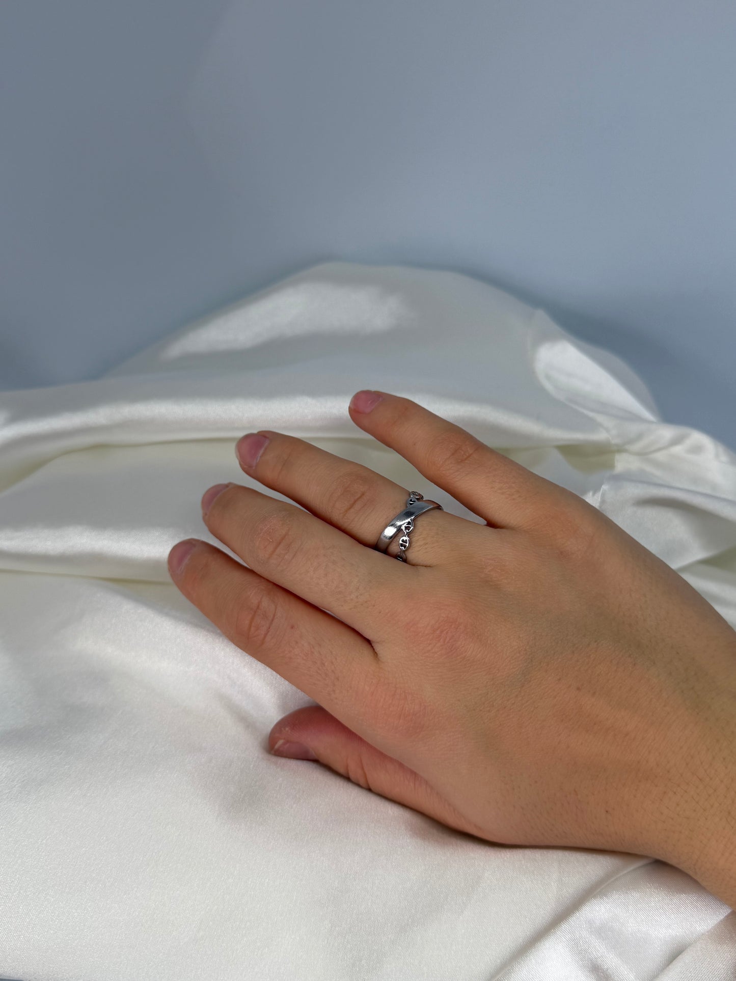 Bague maille croisé