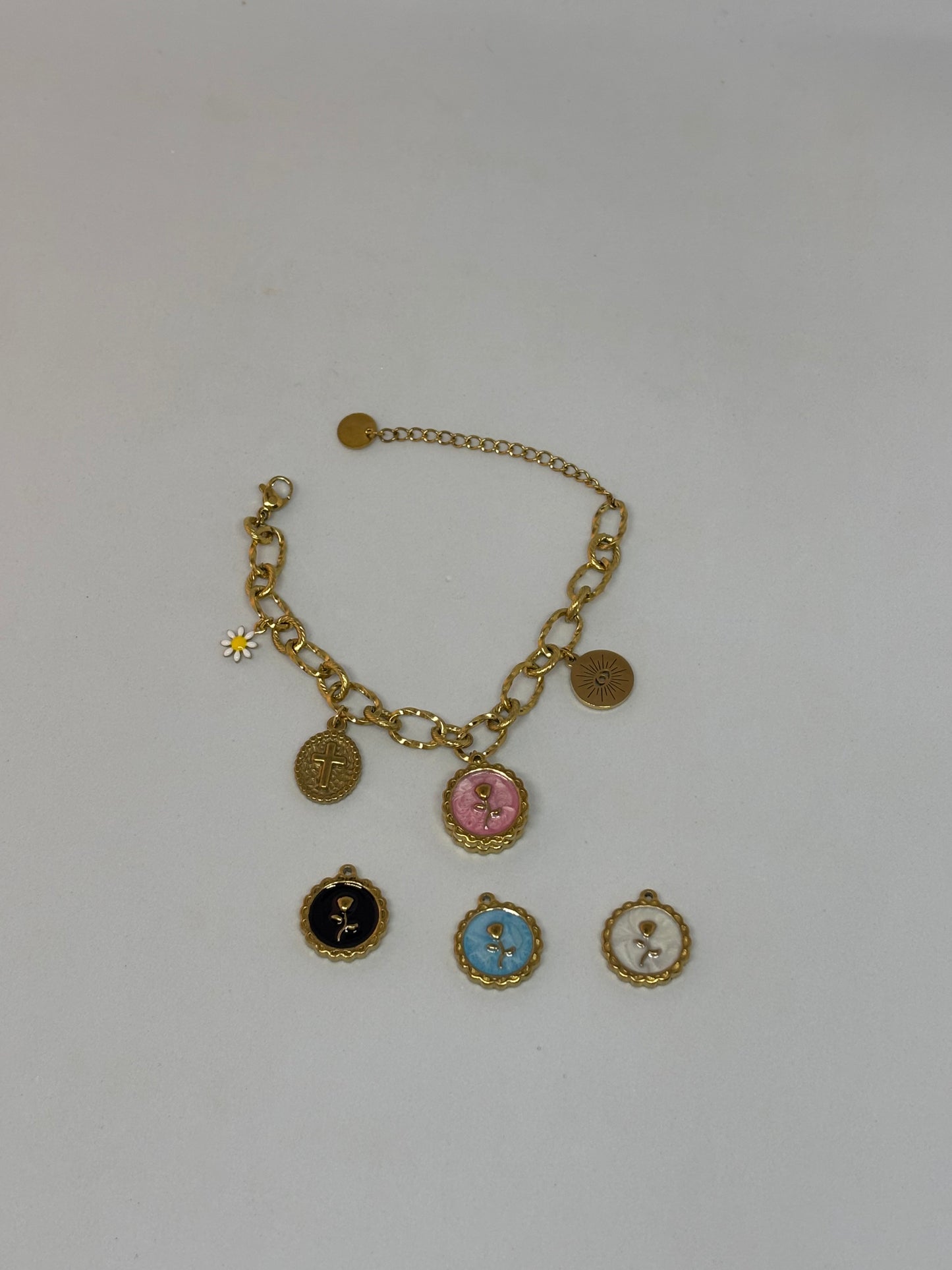 Bracelet breloque coloré