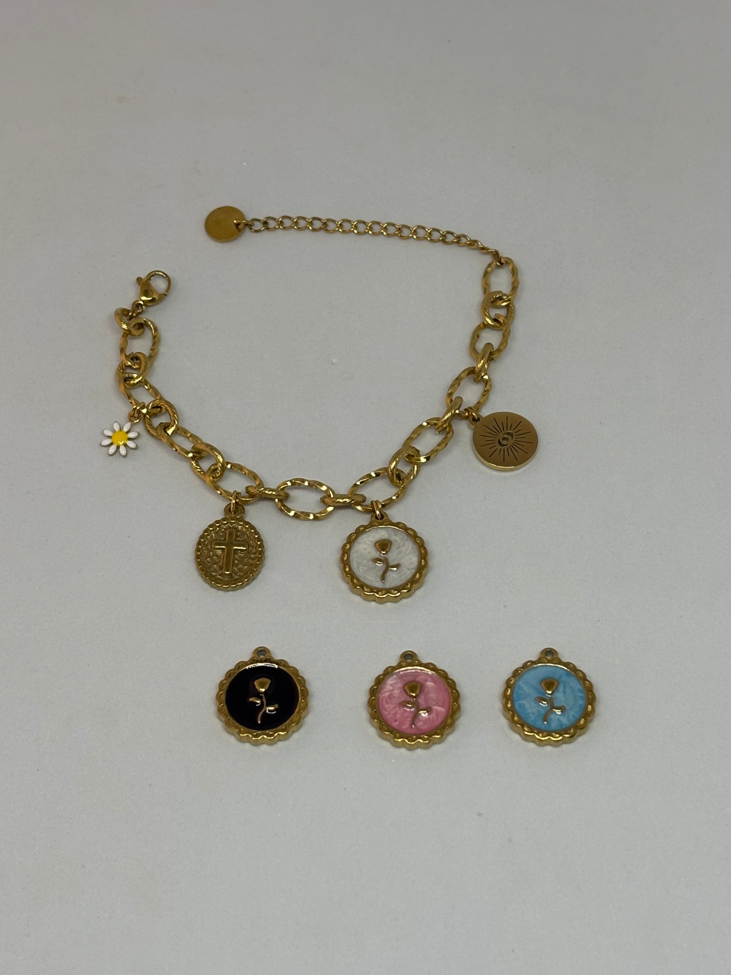 Bracelet breloque coloré