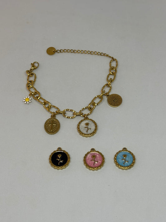 Bracelet breloque coloré