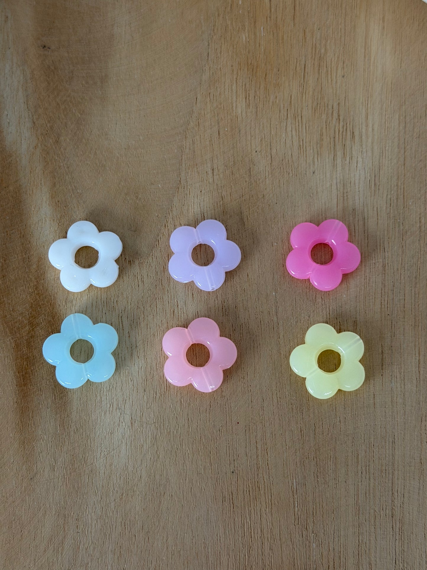 Pampille fleur pour boucles d'oreilles interchangeables
