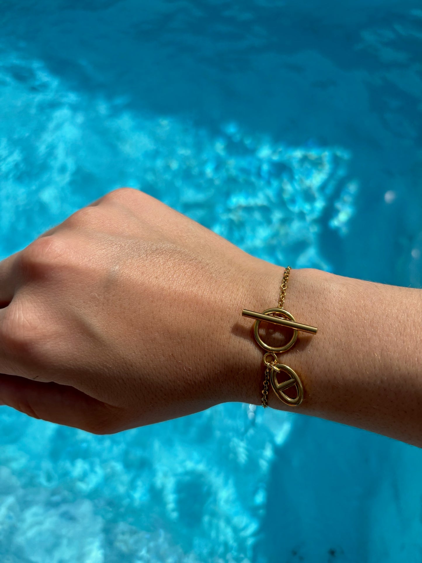 Bracelet chaîne pendentif breloque