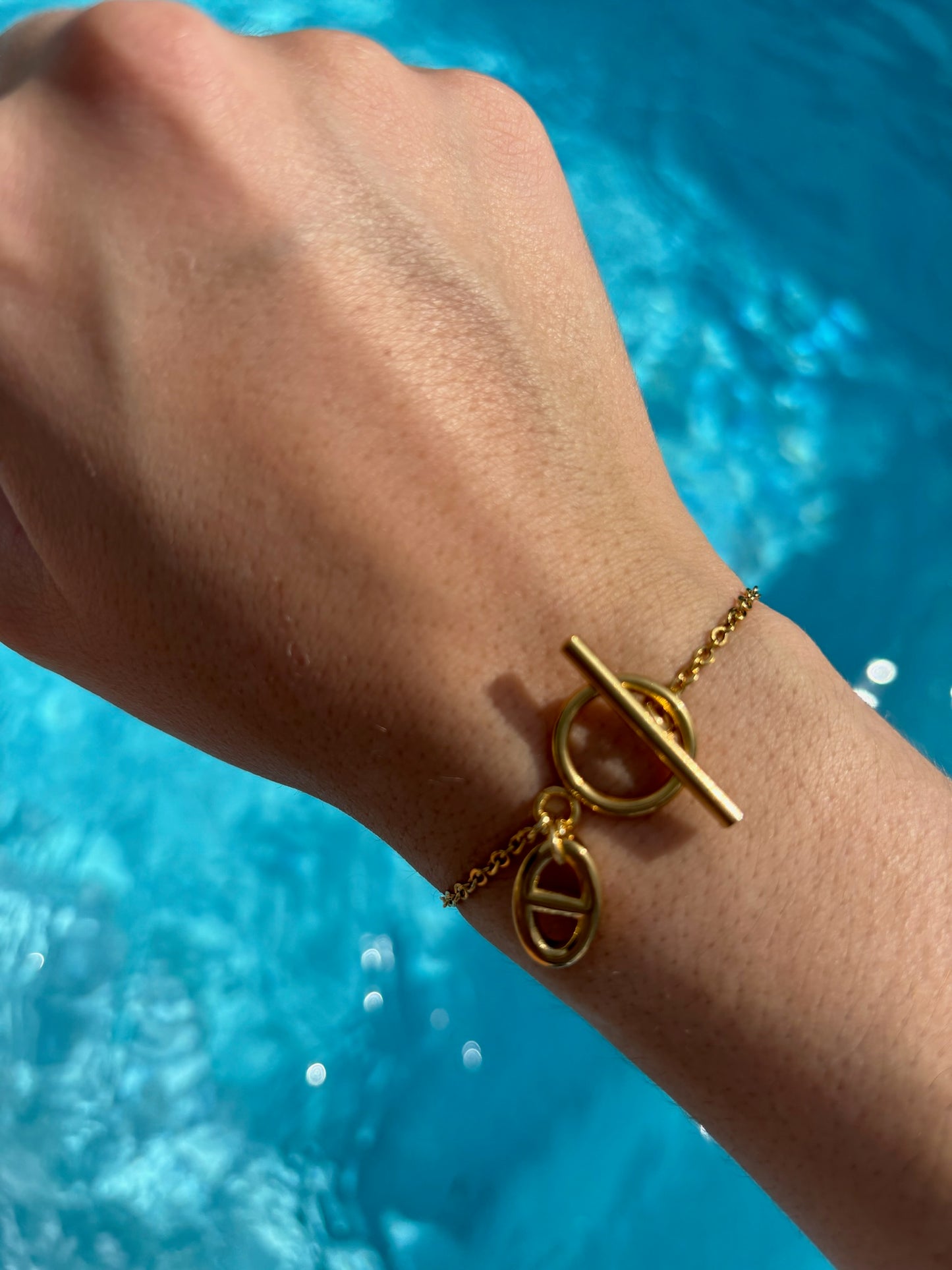 Bracelet chaîne pendentif breloque