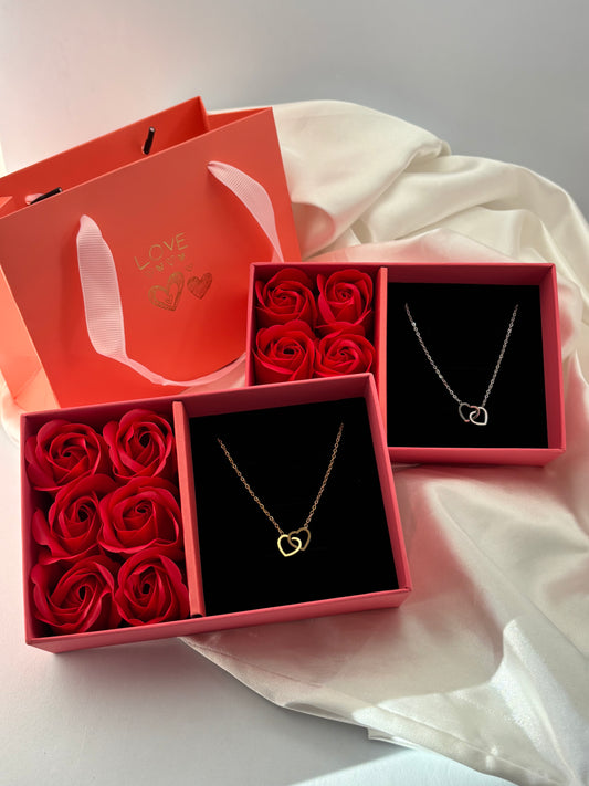 coffret " collier coeur lié"