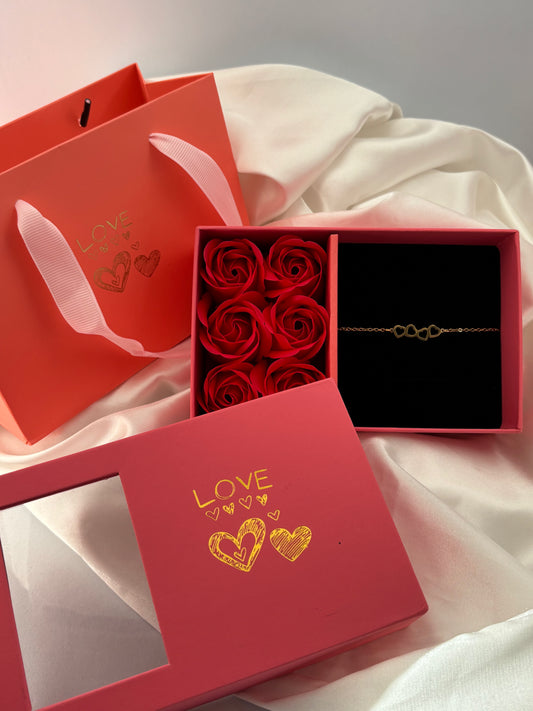 coffret " bracelet coeur"