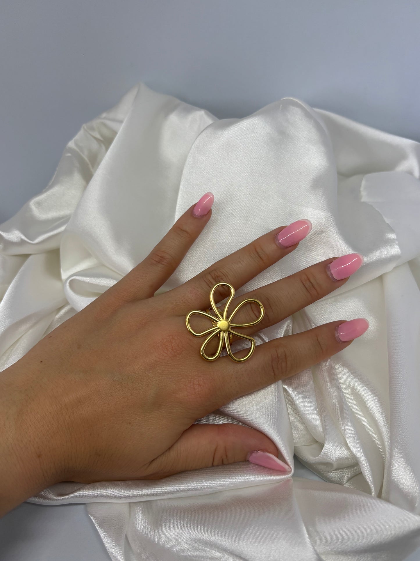 Grosse bague marguerite