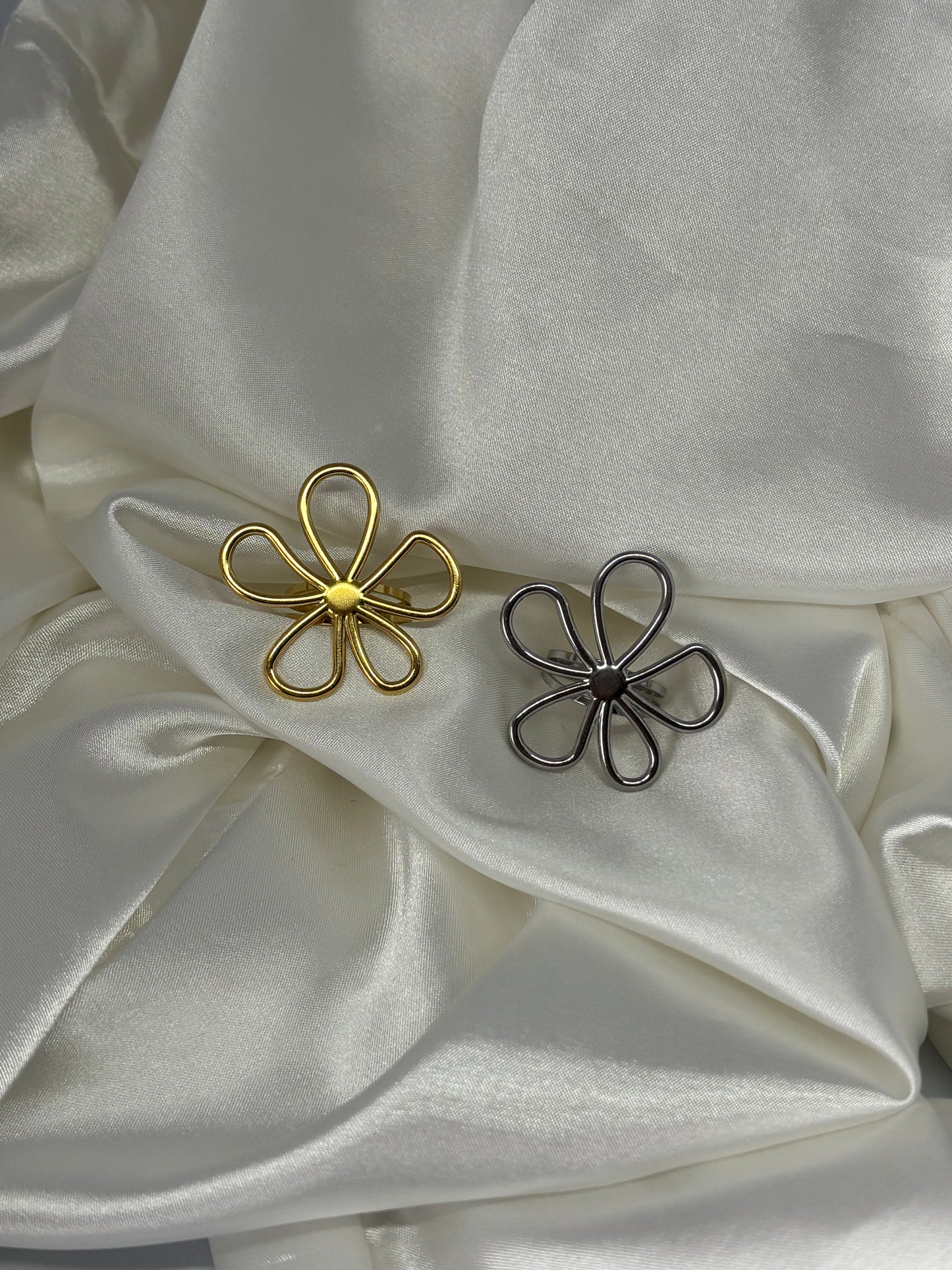 Grosse bague marguerite