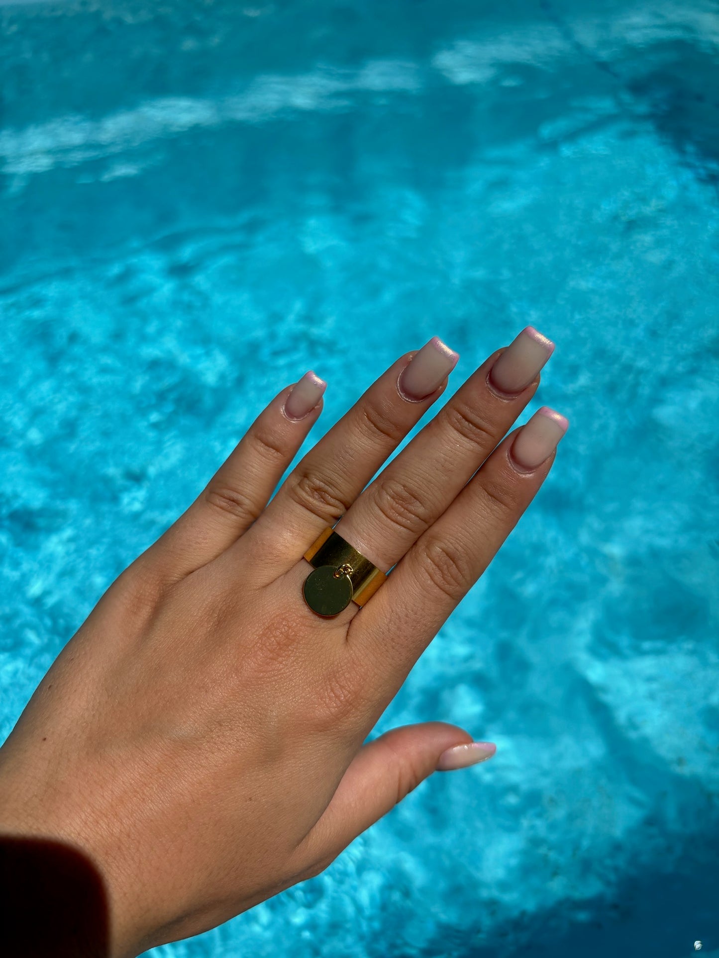 Bague breloque ajustable - Rond