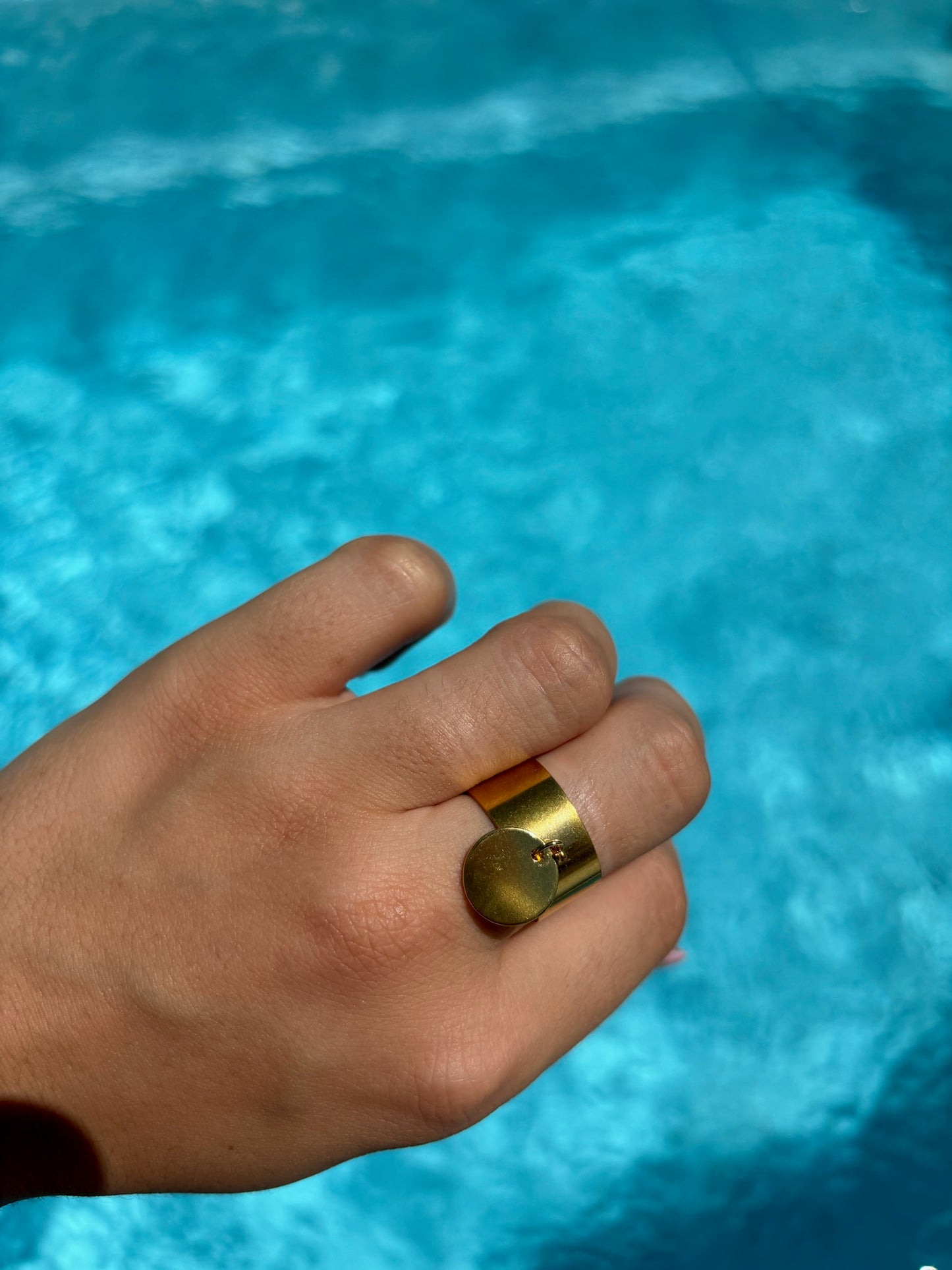 Bague breloque ajustable - Rond