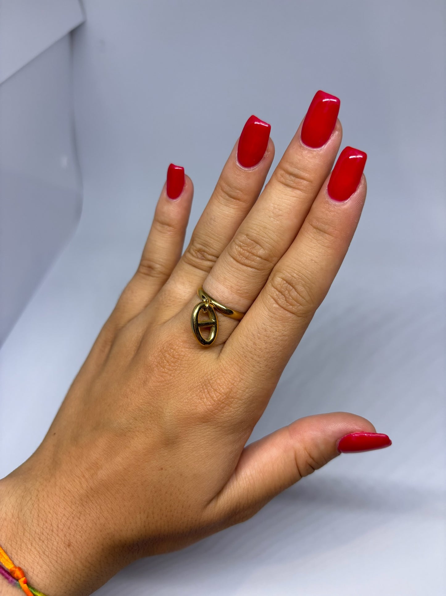 Bague breloque ajustable - Maille
