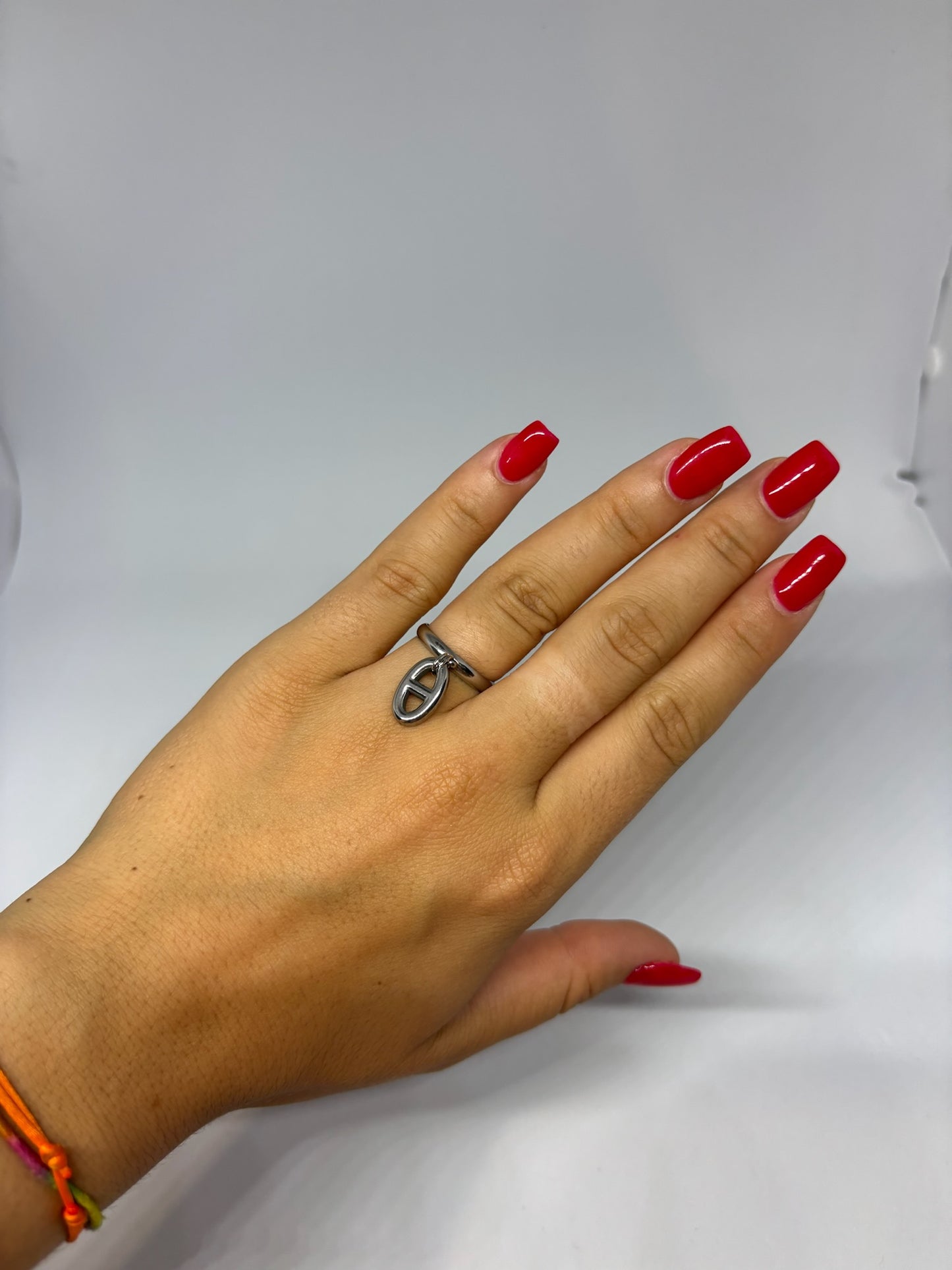 Bague breloque ajustable - Maille