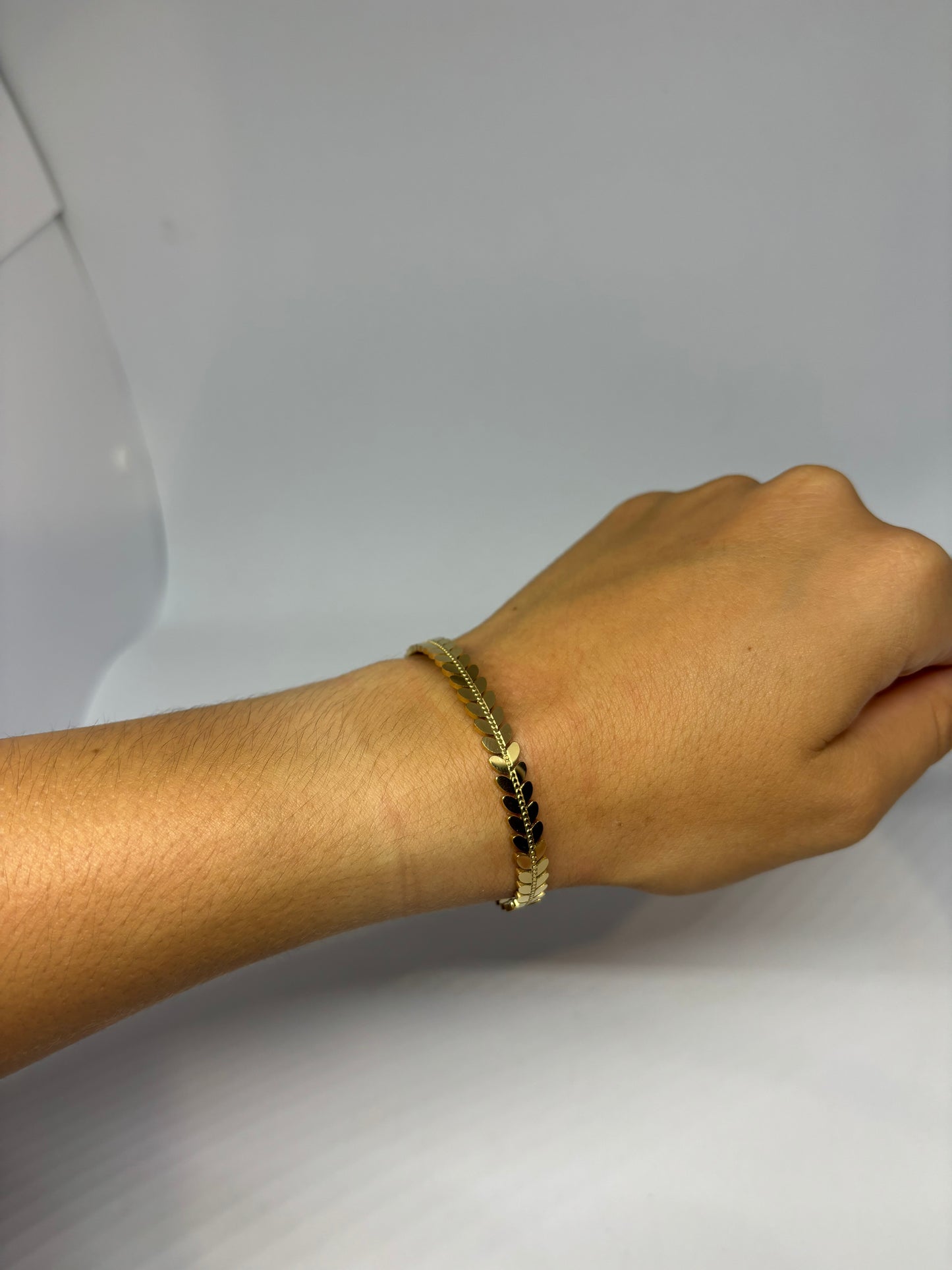 Jonc ajustable "feuille"