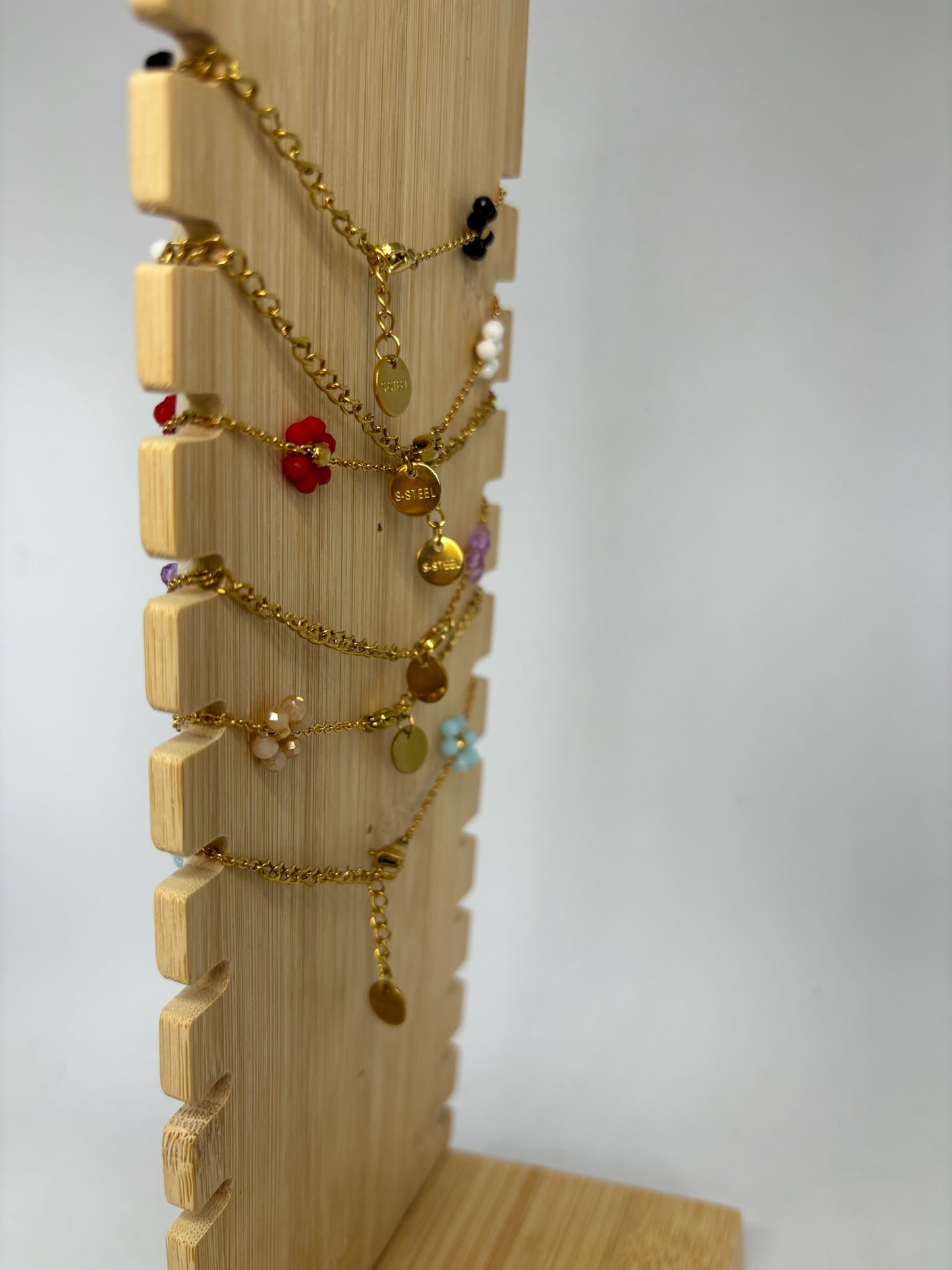Bracelet fleur perlé