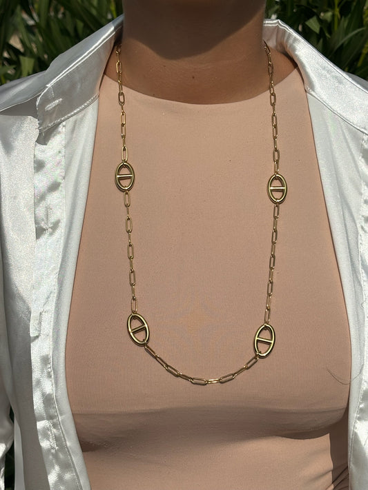 Collier chaîne maille