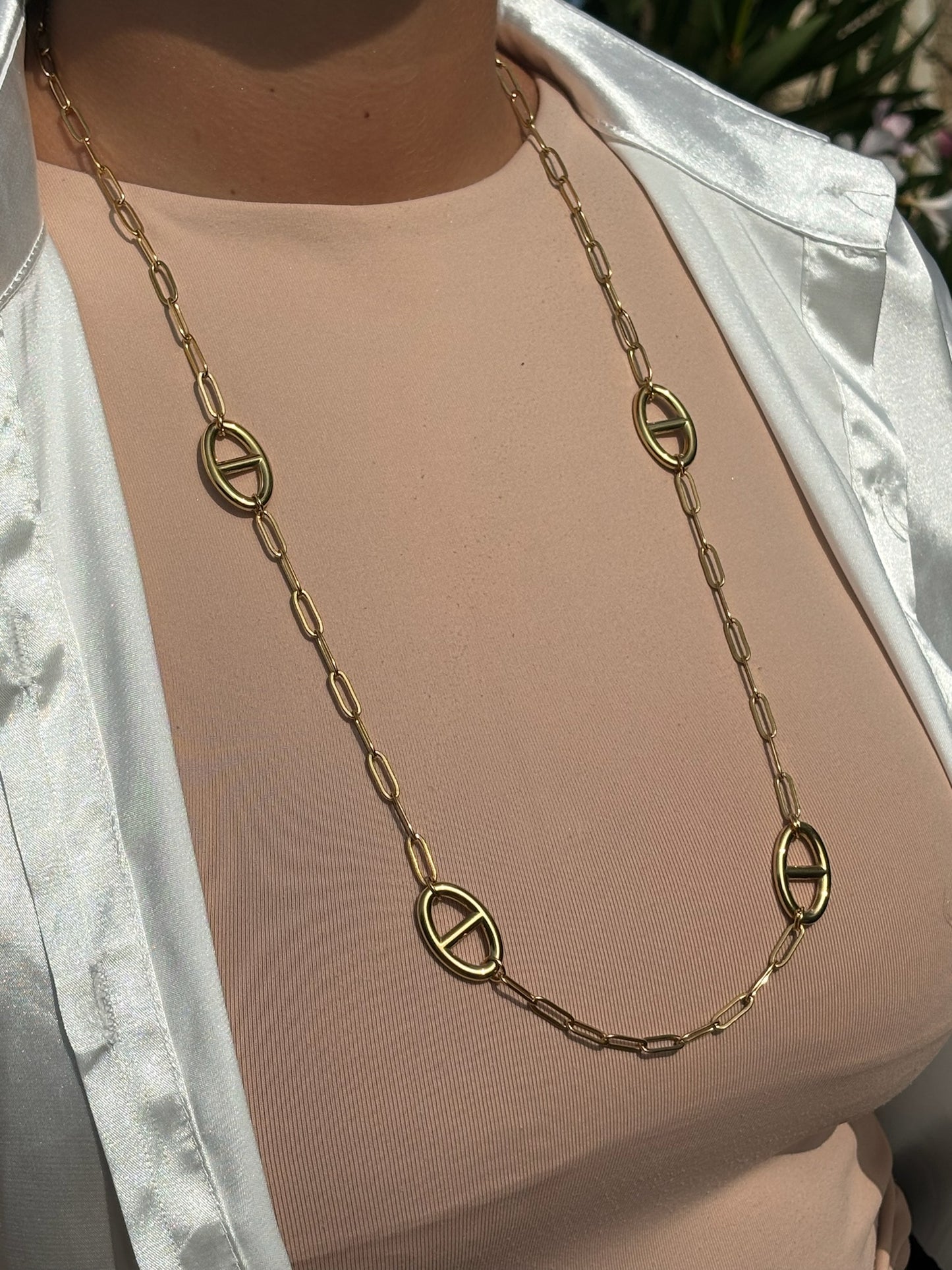 Collier chaîne maille