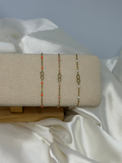 Bracelet infini perlé
