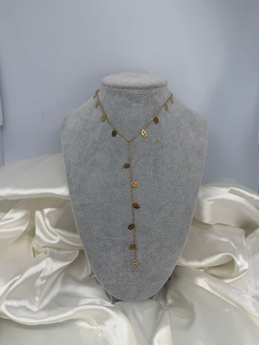 Collier Y mini maille