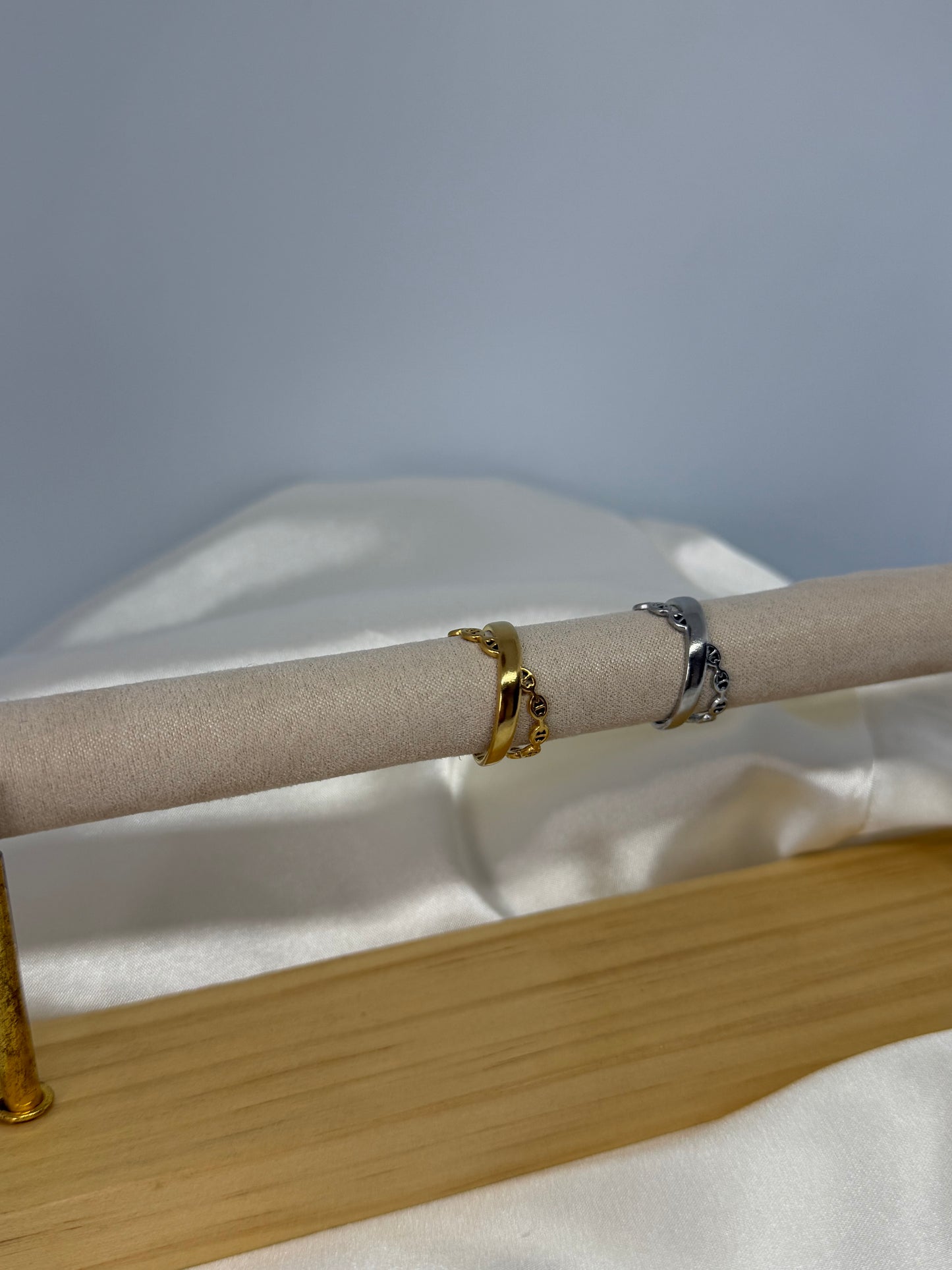 Bague maille croisé