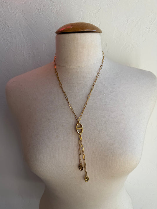 Sautoir mailles pendantes