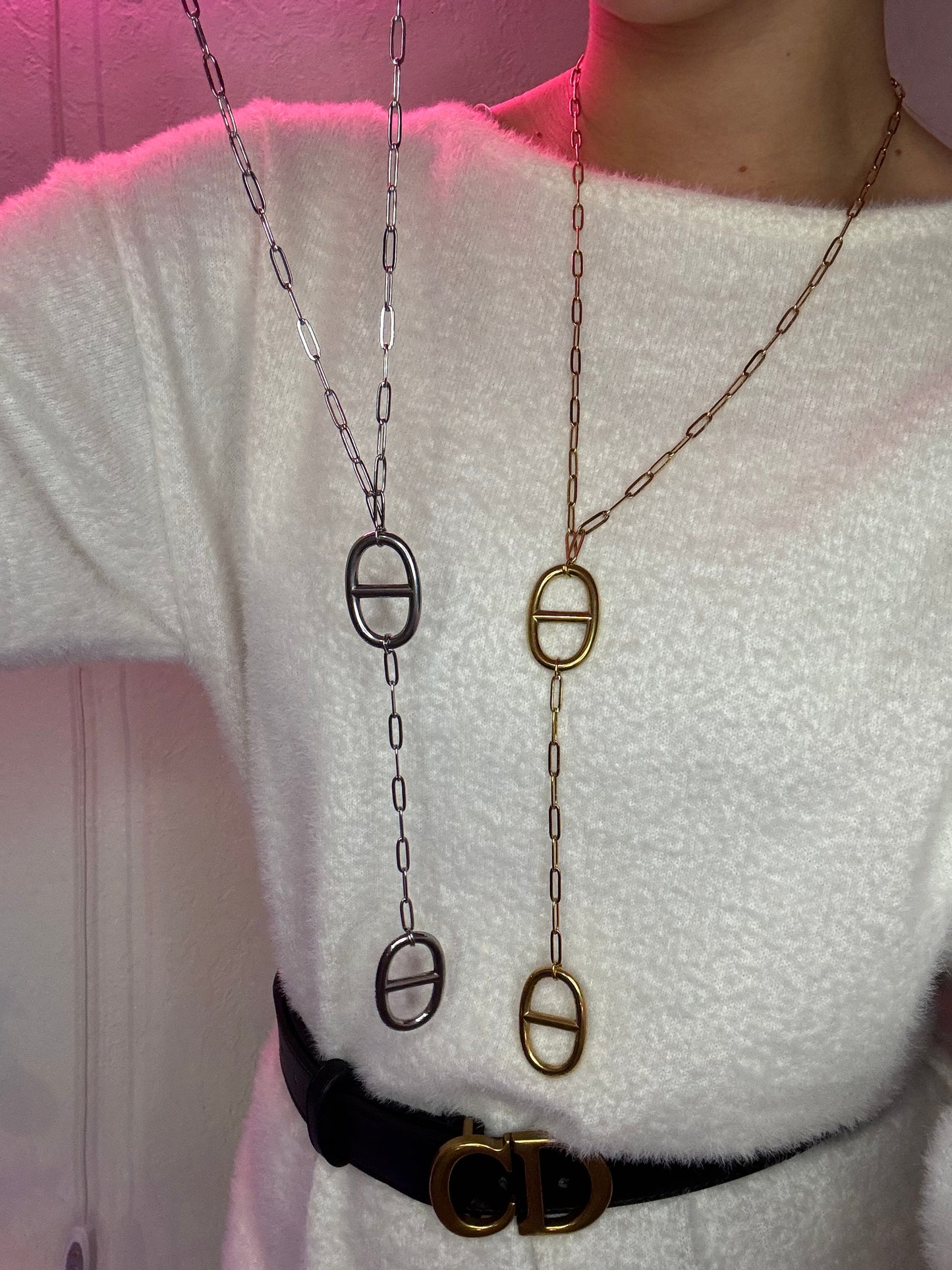 Sautoir grosse chaîne maille XL