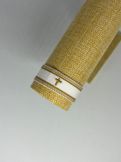 Bracelet tissu "CROIX"