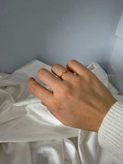 Bague étoile fine scintillante