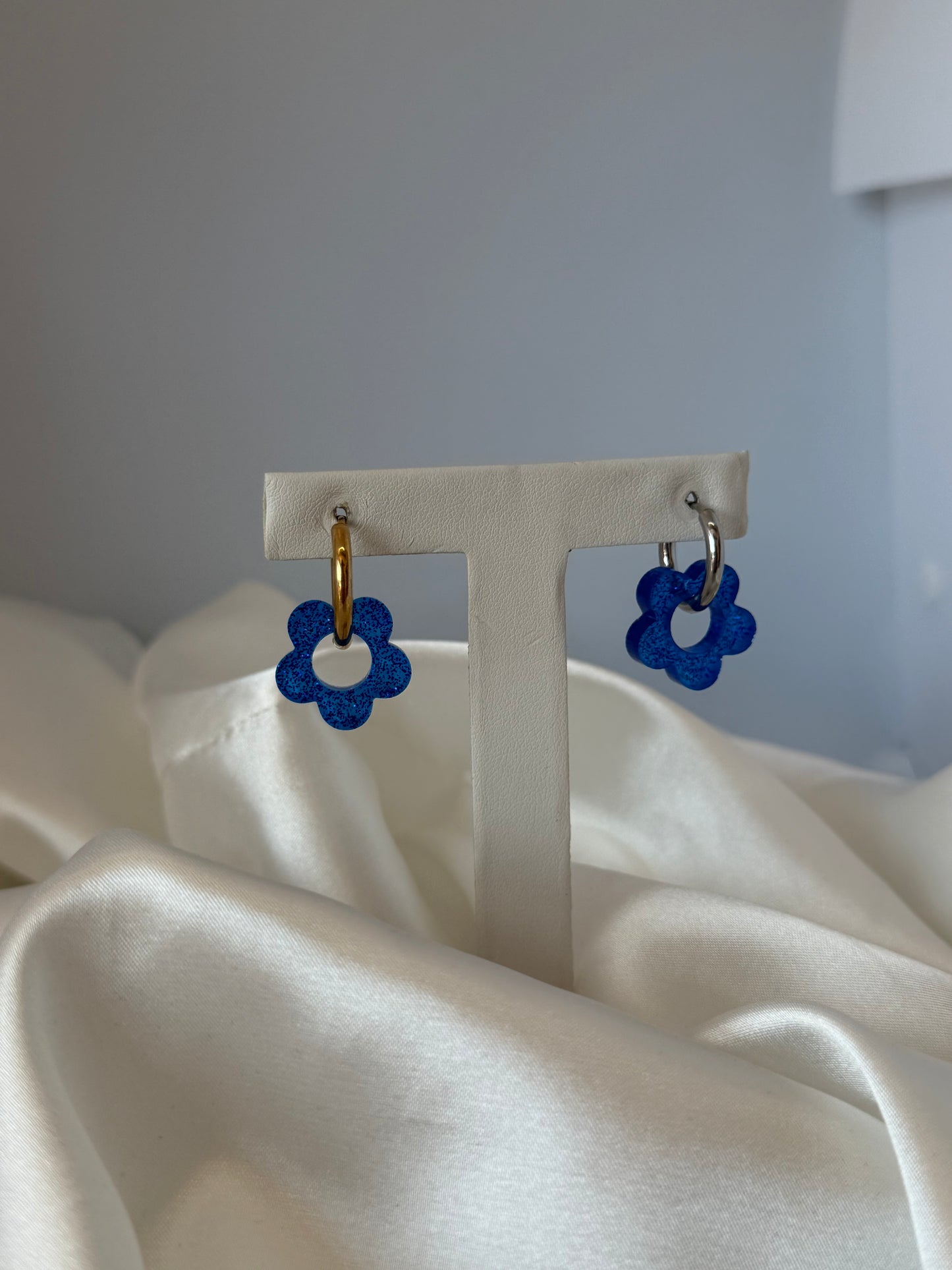 Pampille fleur pour boucles d'oreilles interchangeables