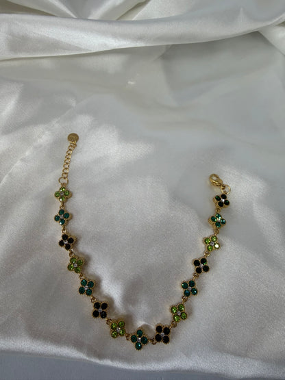 Bracelet fleur diamant