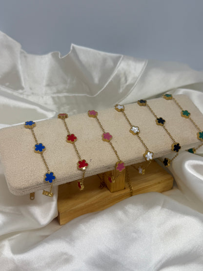 Bracelet petite fleur coloré