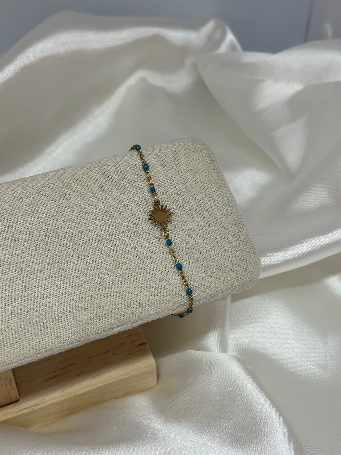 Bracelet soleil perlé