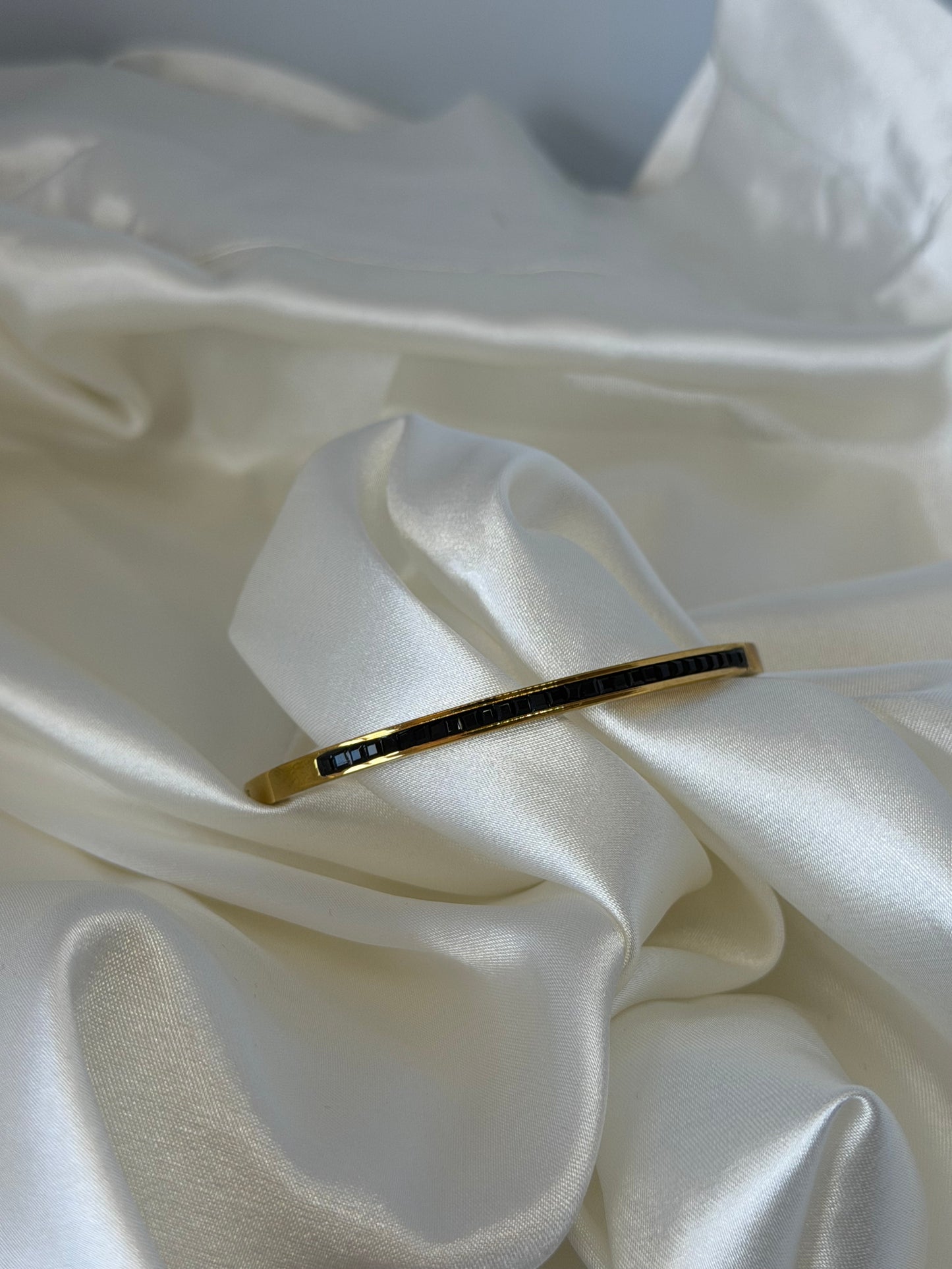 Jonc diamant coloré