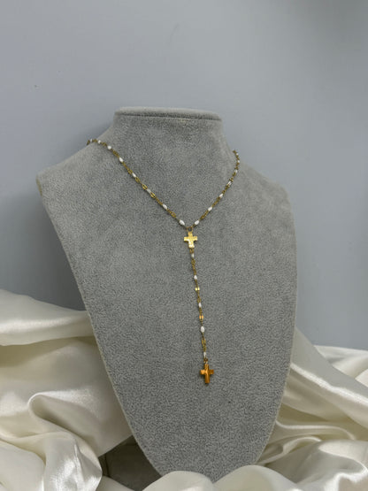 Collier Y croix
