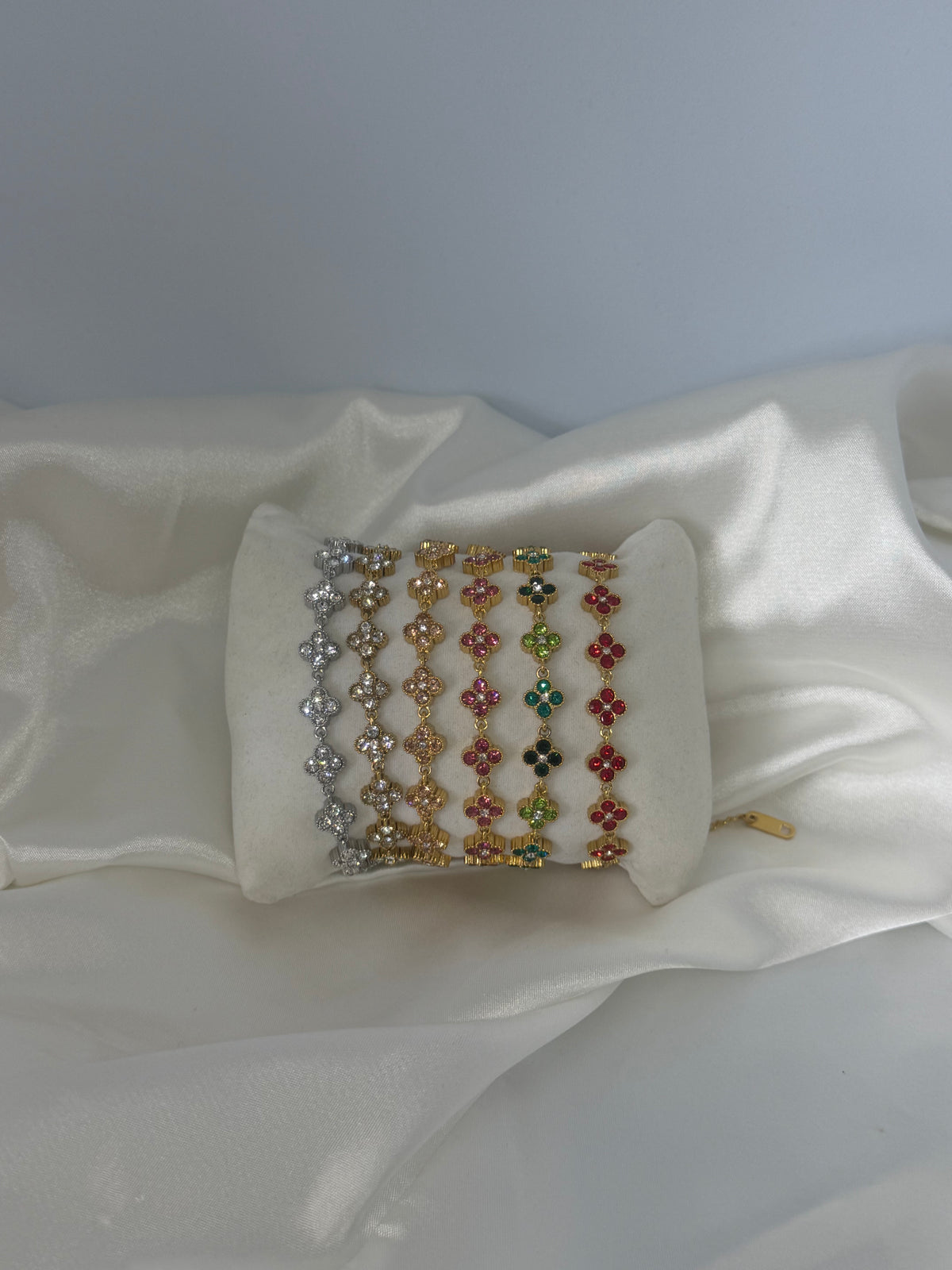 Bracelet fleur diamant
