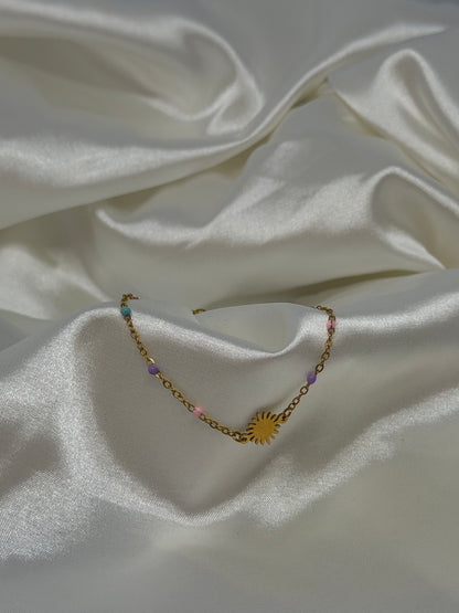 Bracelet soleil perlé