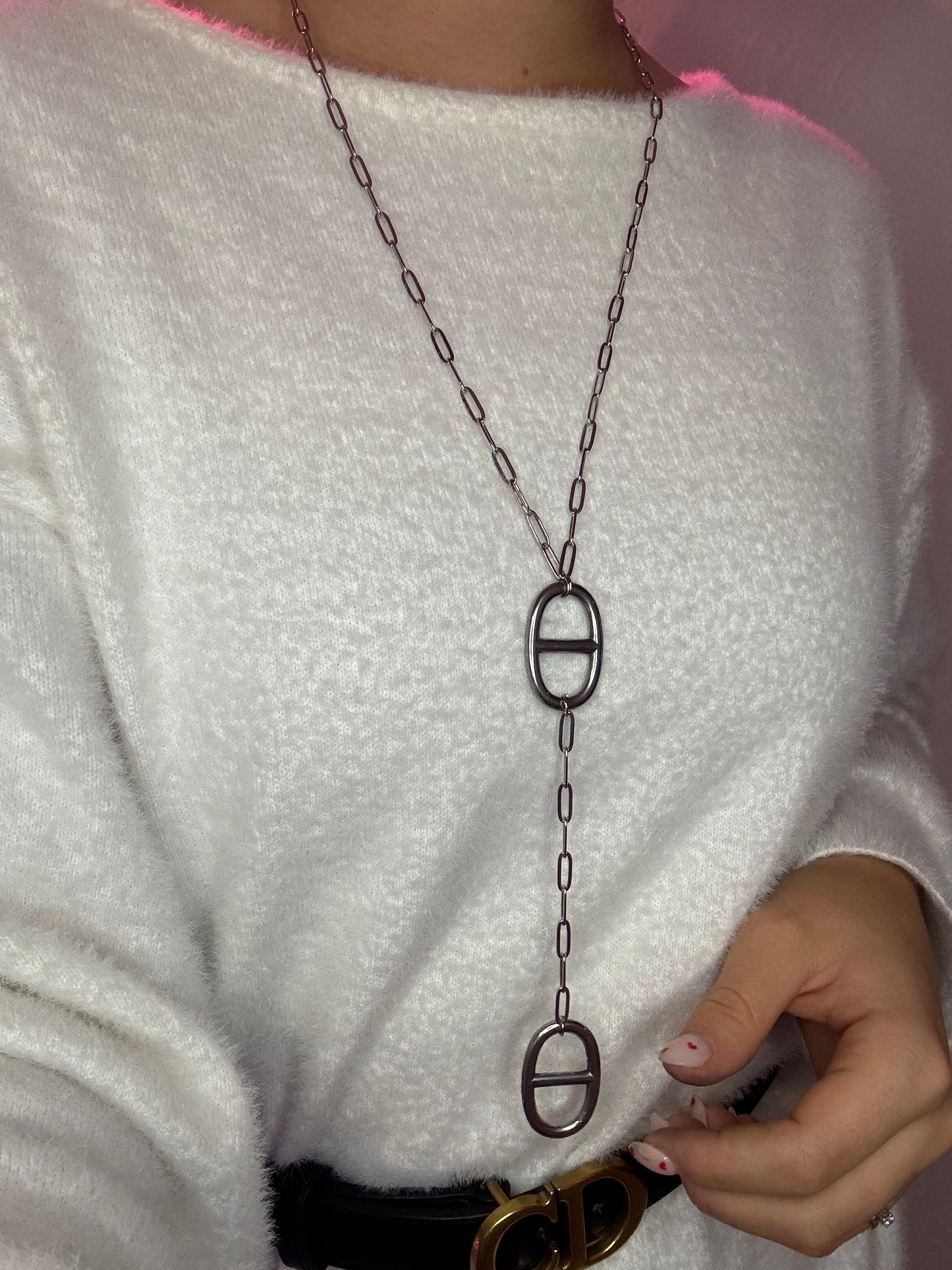 Sautoir grosse chaîne maille XL