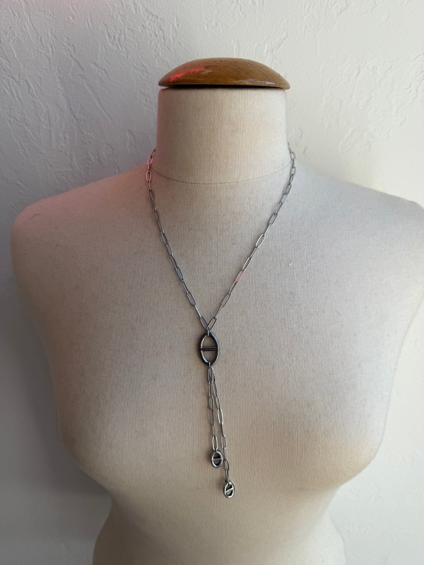 Sautoir mailles pendantes