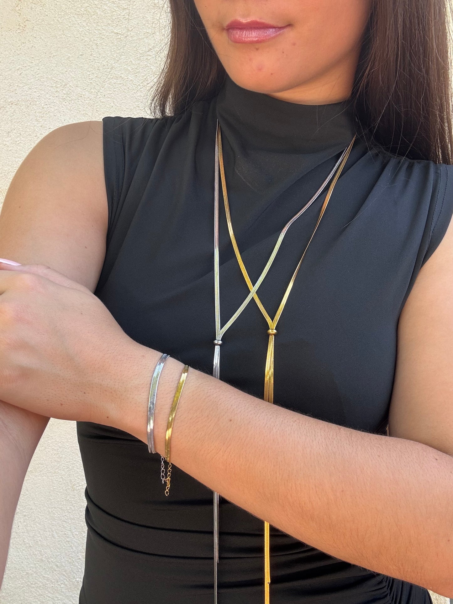 Sautoir ceinture serpentin