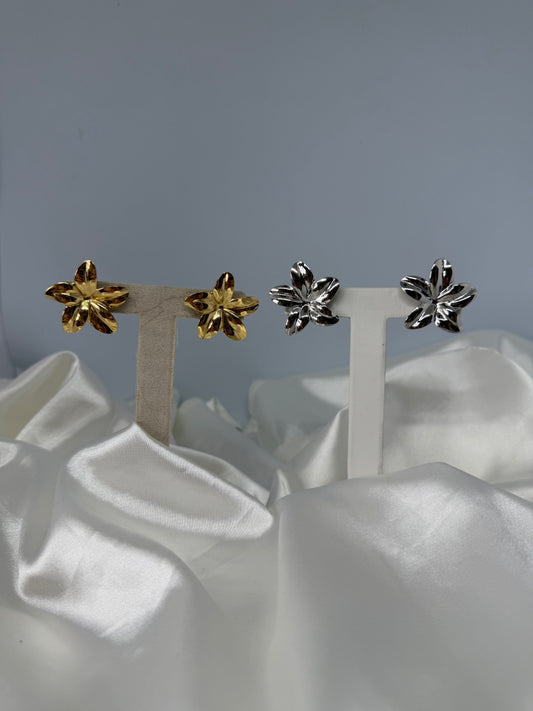 Boucles d'oreilles fleur crocus