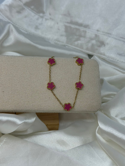 Bracelet petite fleur coloré